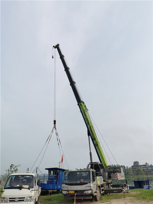 介休市桥梁建设吊装案例